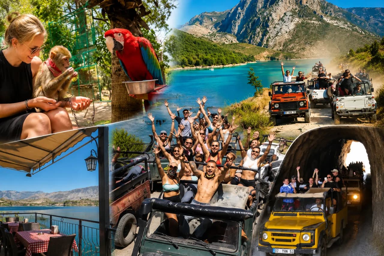 Green Canyon Jeep Safari & Boat Tour from Belek