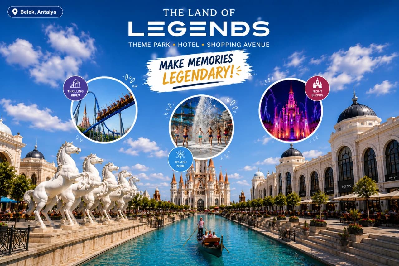 The Land of Legends (Theme park & Aquapark) from Belek